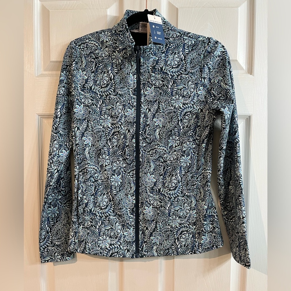 Tommy Bahama Floral athletic Full-Zip Jacket Size Small
